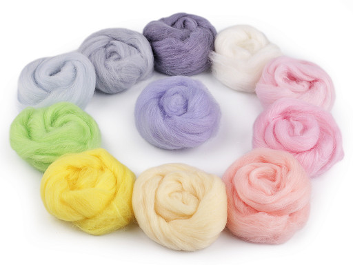 Wool Fleece Roving 5 g combed