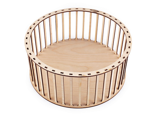 Wooden Basket Making Base / Basket Bottom Ø25 cm