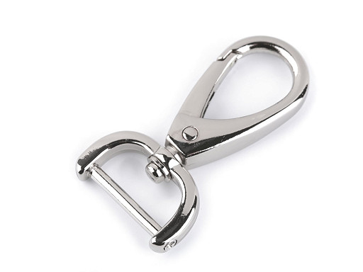 Metal Lobster Claw Clasp with Screw Bar / Detachable Snap Hook Swivel Clasp, 19 mm