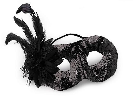 Masque de carnaval avec plumes