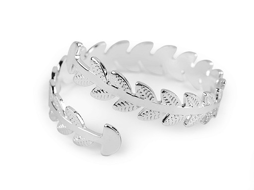 Kovový kroužek na ubrousek lístečky Kovový kroužek na ubrousek lístečky