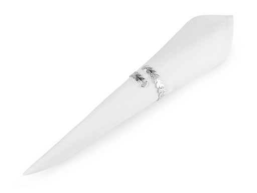 Metall-Serviettenring mit kleinen Blättern