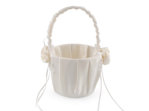 Wedding satin basket for bridesmaids