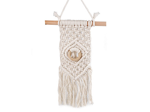 Nemezelt dekoráció macrame akasztásra
