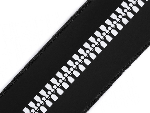 Continuous Waterproof Nylon Zipper No. 5 with Printing of Plastic Teeth