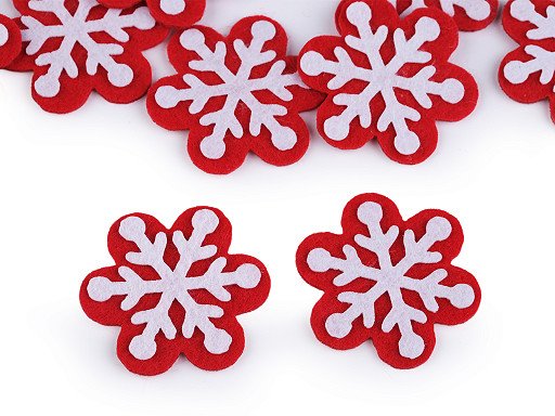 Christmas felt snowflake Ø50 mm