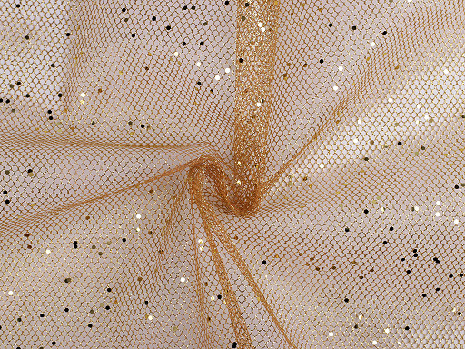 Tulle décoratif solide avec paillettes