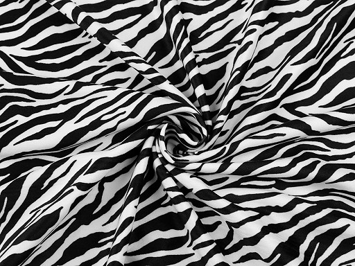 Samt Tierlederimitat Zebra