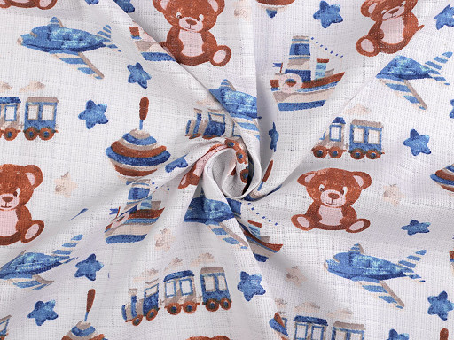 Cotton Cloth / Muslin Fabric, Teddy Bear