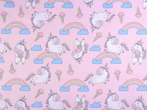 Cotton Fabric / Canvas, Unicorn