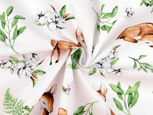 Tissu/Toile en coton, Cerfs