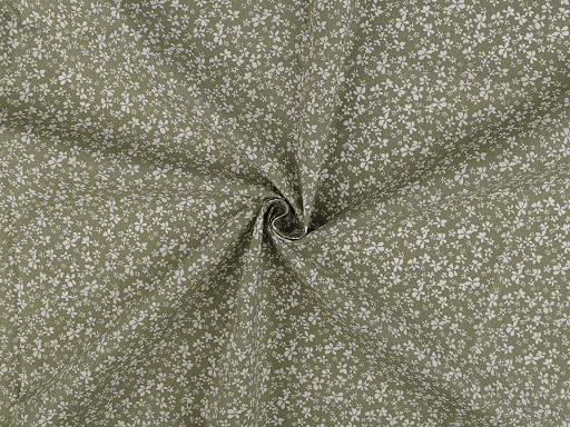 Tela de algodón/lona, flores pequeñas