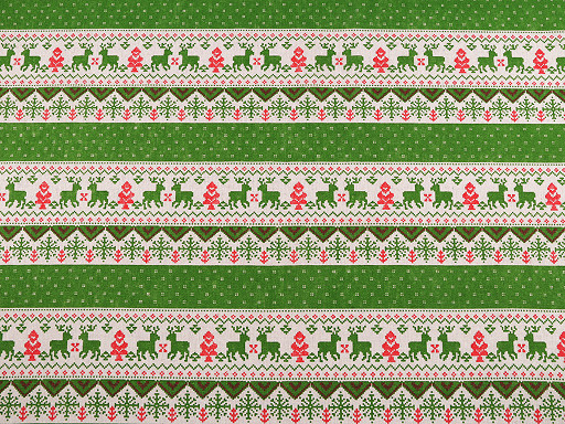 Tkanina dekoracyjna metraż motyw świąteczny grubsza