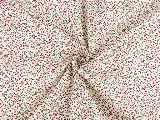 Cotton fabric / canvas with small flowers