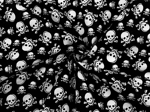 Cotton fabric / canvas, skull