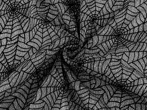 Knit Fabric with lurex, cobweb Halloween