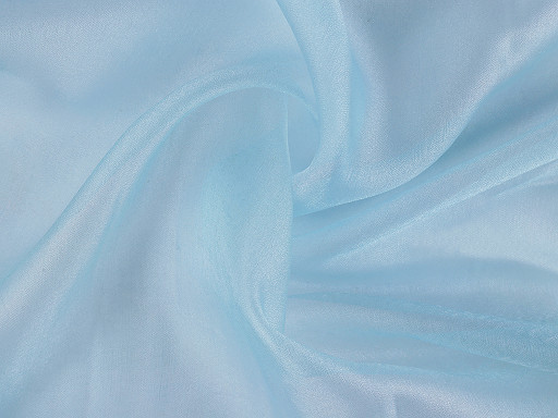 Decorative organza with shine