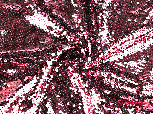 Tissu avec sequins double face