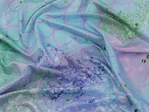 Ύφασμα μαγιό, ασημί εφέ