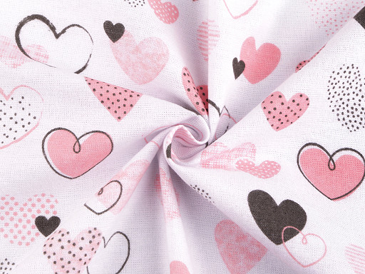 Cotton flannel fabric, heart