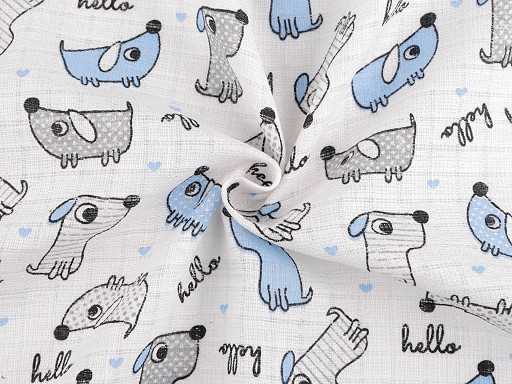 Cotton cloth / muslin fabric, dogs