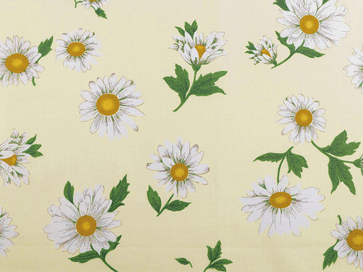 Cotton fabric / canvas, daisy