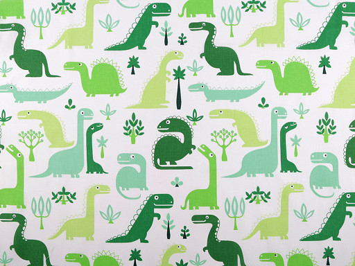 Cotton fabric / canvas, dinosaur