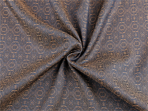 Tissu en brocart pour vêtements avec reflets métalliques