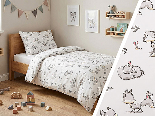 Bavlnená látka / plátno líška