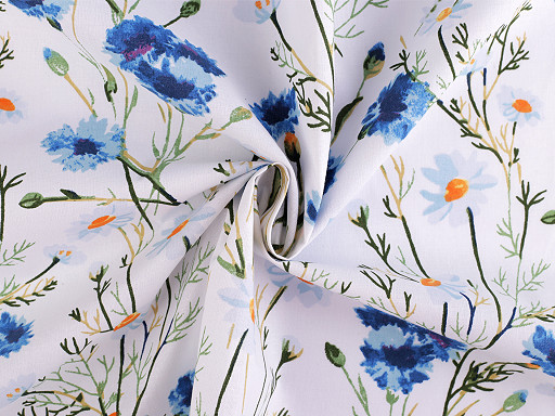 Bavlnená látka / plátno kvety