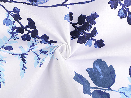 Bavlnená látka / plátno listy šírka 220 cm