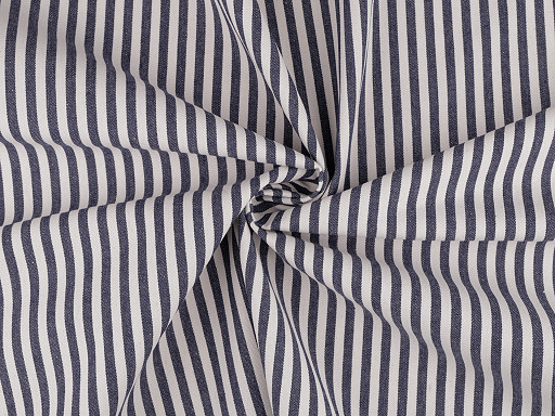 Lehátkovina / denim pruhovaný
