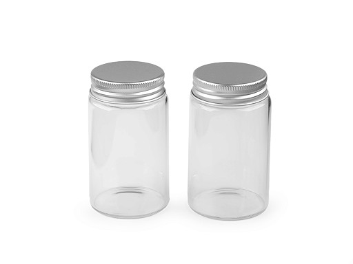 Glass bottle with screw cap 47x80 mm