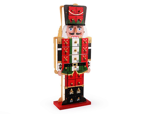 Advent wooden calendar Nutcracker