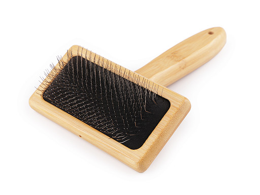 Combing brush / wooden comb for macrame 5.5x10.5 cm