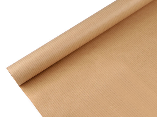 Papier cadeau naturel brillant, 0,78 x 2 m