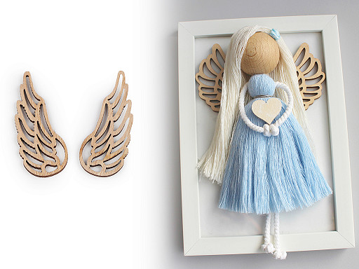 Wooden wings for making angels