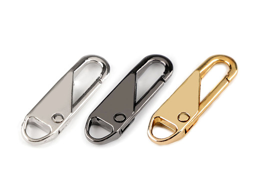 Metal carabiner / spare zip puller