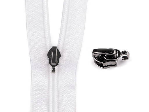 Slider for  nylon zippers No 5 with pendant hook