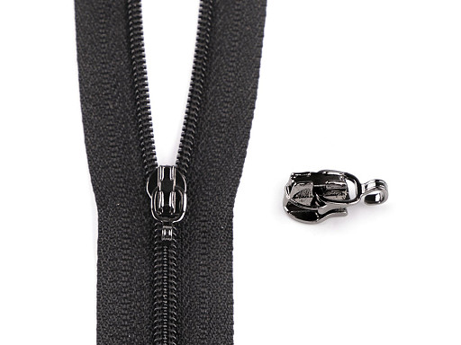 Slider for nylon zippers No 3 with pendant hook