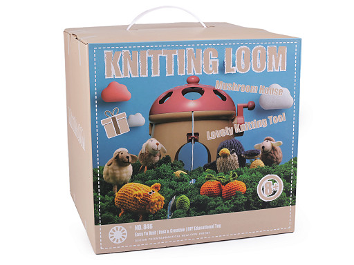 Knitting loom for easy knitting, mushroom