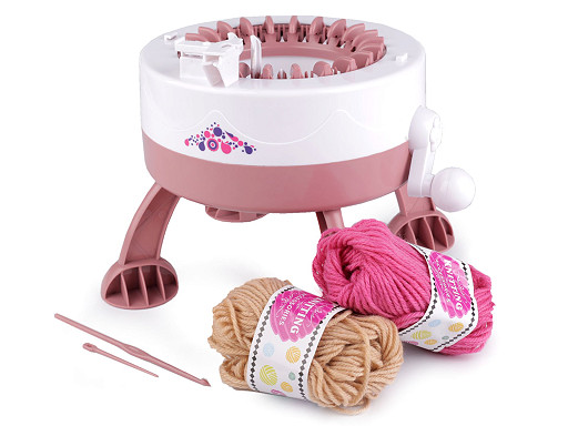 Knitting machine for easy knitting / Magic loop loom