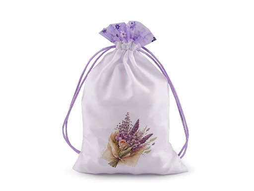 Gift bag with a print of meadow flowers 12x19 cm