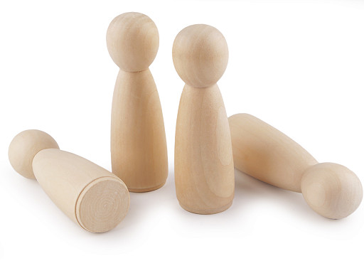 Figurine en bois pour création DIY, 39 x 120 mm