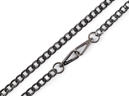 Catenina piatta per borsetta, con moschettone, lunghezza: 113 cm