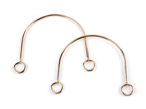 Asas metálicas para bolso 14x11 cm