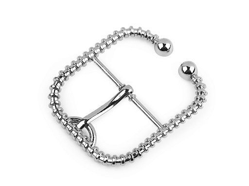 Klamra / sprzączka metalowa otwór do przewlekania 40 mm