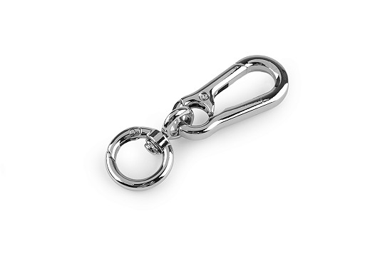 Karabińczyk metalowy obrotowy z okrągłym karabińczykiem otwór do przewlekania 17 mm 
