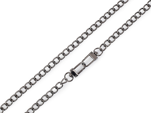 Catenina per borsetta, con moschettone, lunghezza: 125 cm, larghezza: 8 mm