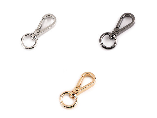 Fém forgó karabiner 9 mm-es lyuk